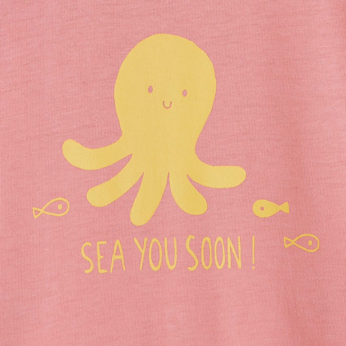 INEXTENSO Combinaison courte jersey pieuvre bébé fille