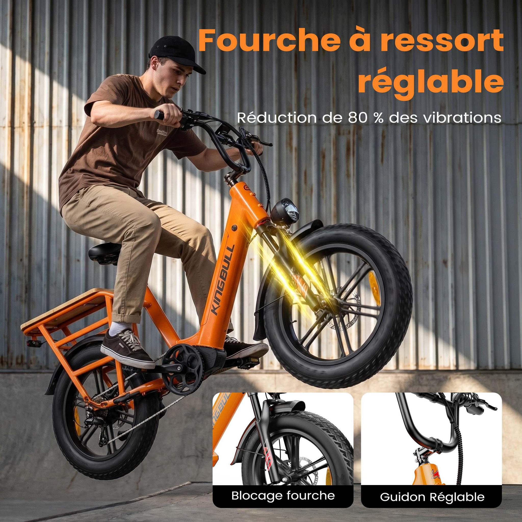 Voir la diapositive 6 : KINGBULL Vélo cargo électrique kingbull voyager 2.0