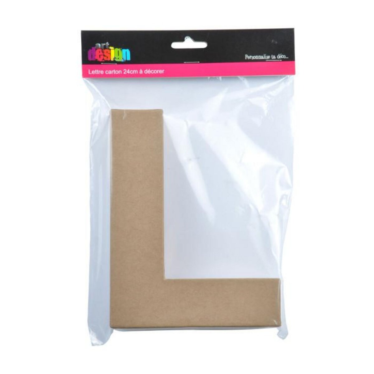 Paris Prix Décoration Murale  Lettres Carton L  18cm Naturel