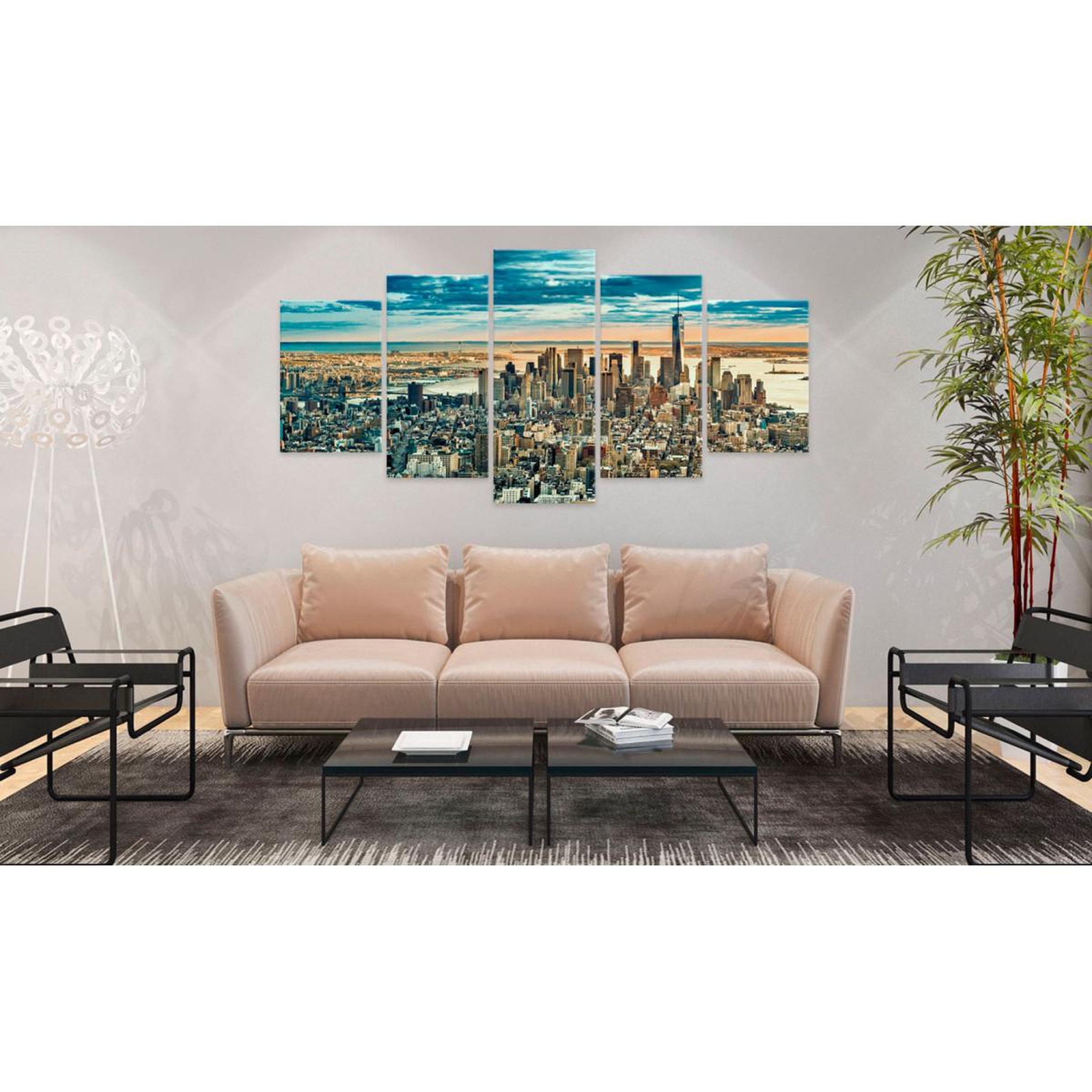 Voir la diapositive 2 : Paris Prix Tableau Imprimé  NY : Dream City