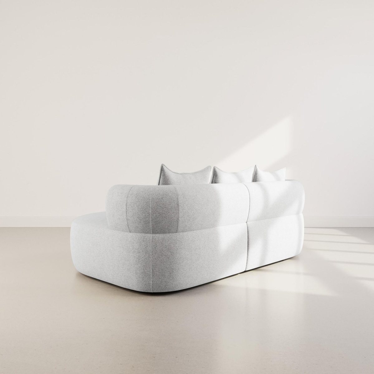 LISA DESIGN Angela - canapé d'angle droit 4 places en velours texturé