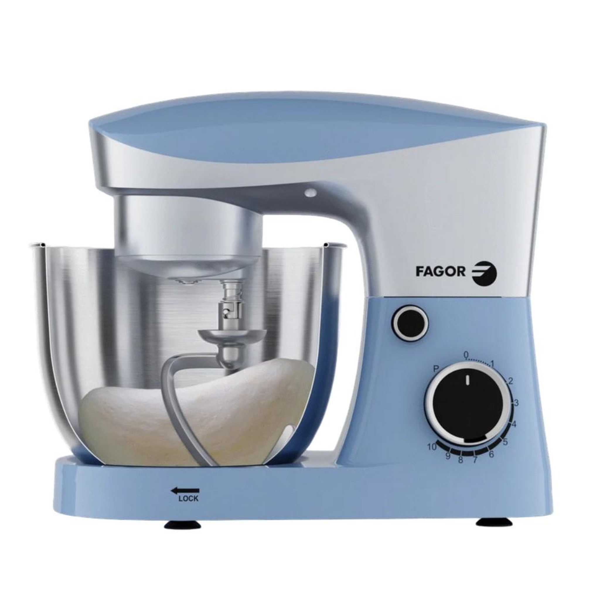 Voir la diapositive 3 : Fagor Robot pâtissier 1500w 6l bleu - fg4519
