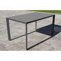 Voir la diapositive 2 : Paris Prix Ensemble Table de Jardin & 6 Fauteuils  Meet  160cm Gris Anthracite