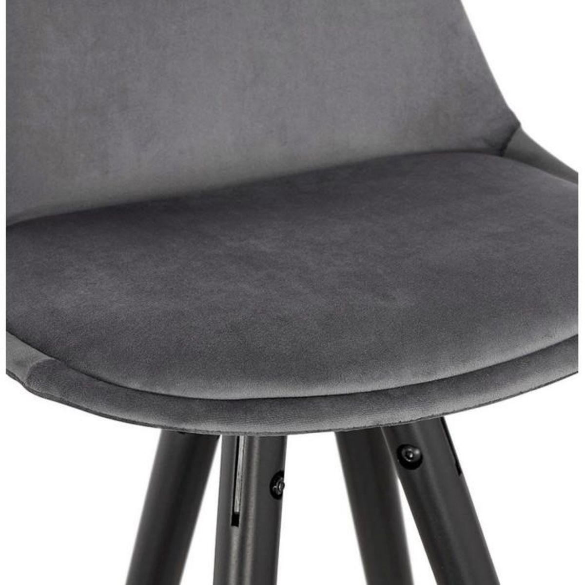 Paris Prix Tabouret de Bar  Krill  87cm Gris & Noir
