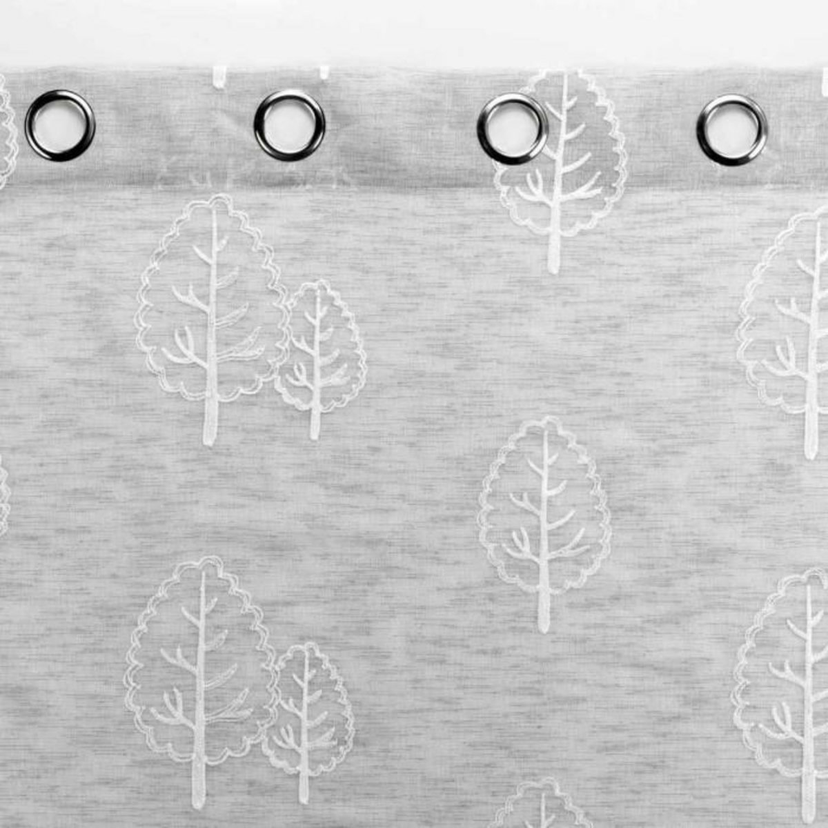 Paris Prix Rideau Voilage à Œillets  Sonata  140x240cm Gris