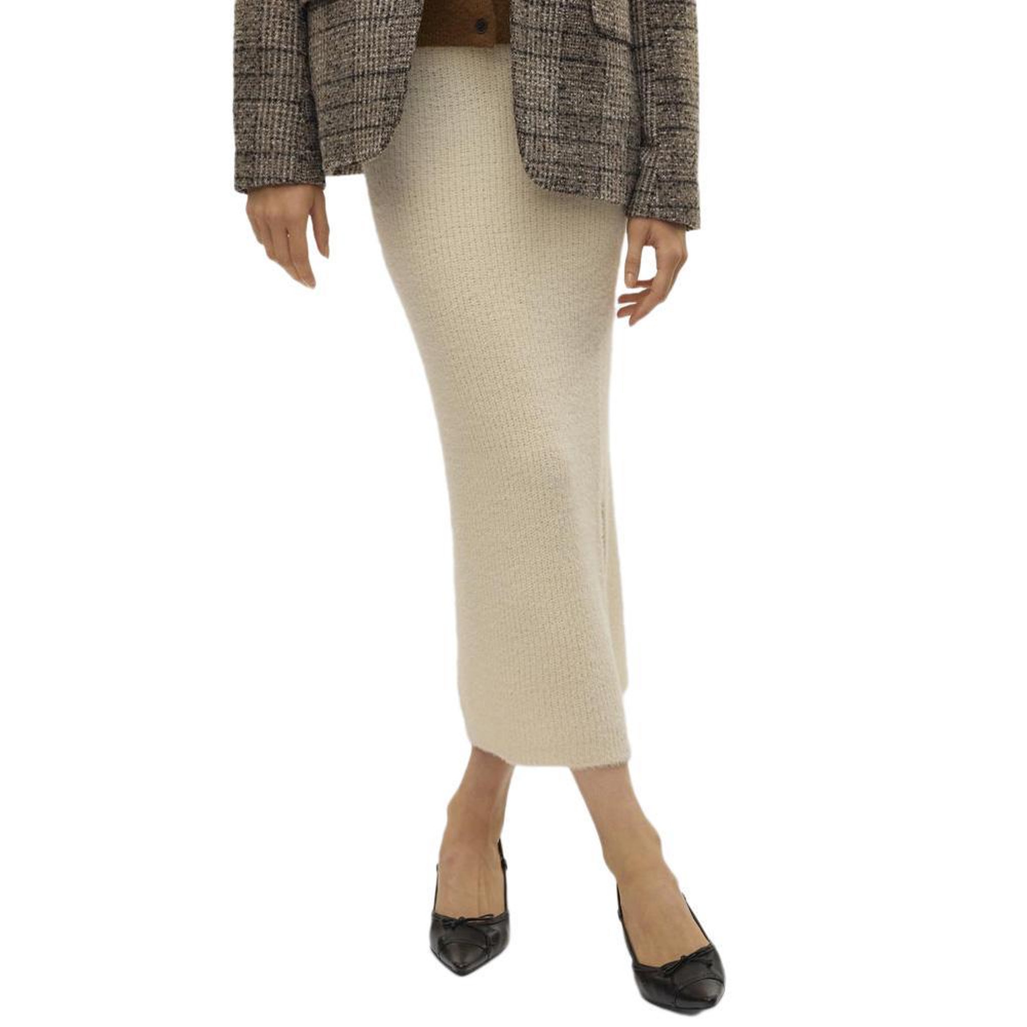 Vero Moda Jupe Longue Beige Femme Vero Moda Puff. Coloris disponibles : Beige