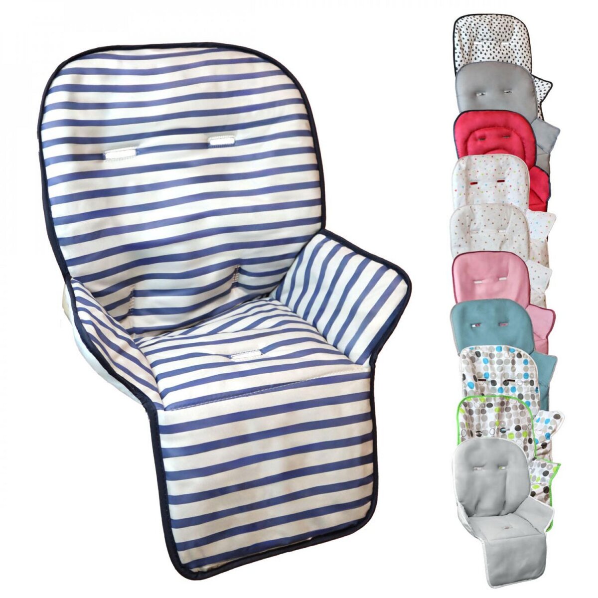 Monsieur Bébé Housse d'assise pour chaise haute bébé enfant gamme Ptit - Cléo