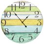 Voir la diapositive 2 : VIDAXL Horloge murale Multicolore 60 cm MDF