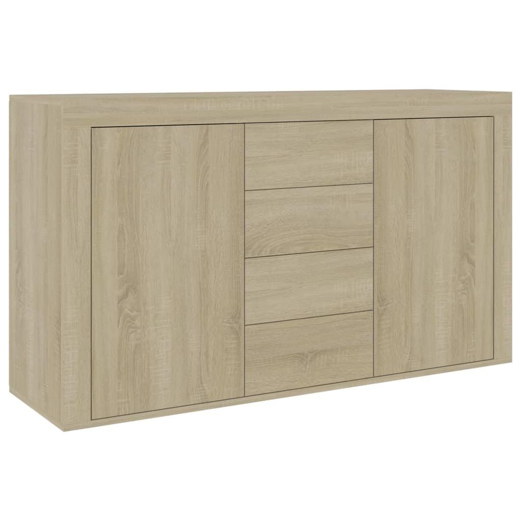 Voir la diapositive 2 : VIDAXL Buffet Chene sonoma 120x36x69 cm Bois d'ingenierie