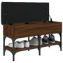 Voir la diapositive 4 : VIDAXL Banc à chaussures chêne marron 82x32x45 cm bois d ingénierie