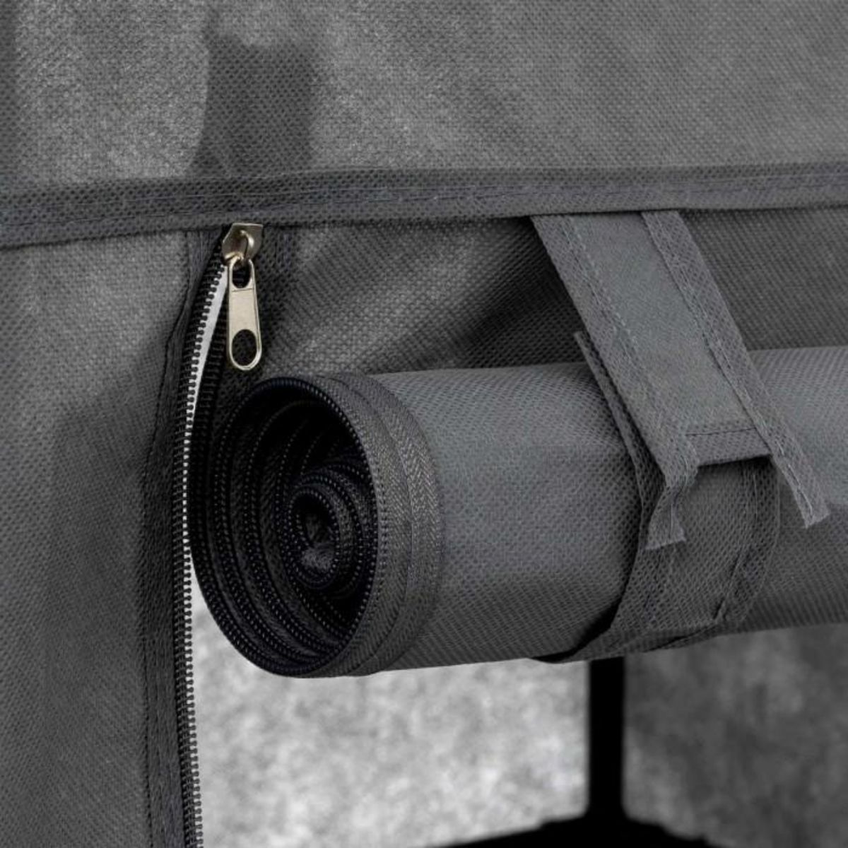 FIVE Armoire de Rangement Vêtement  Double  168cm Gris