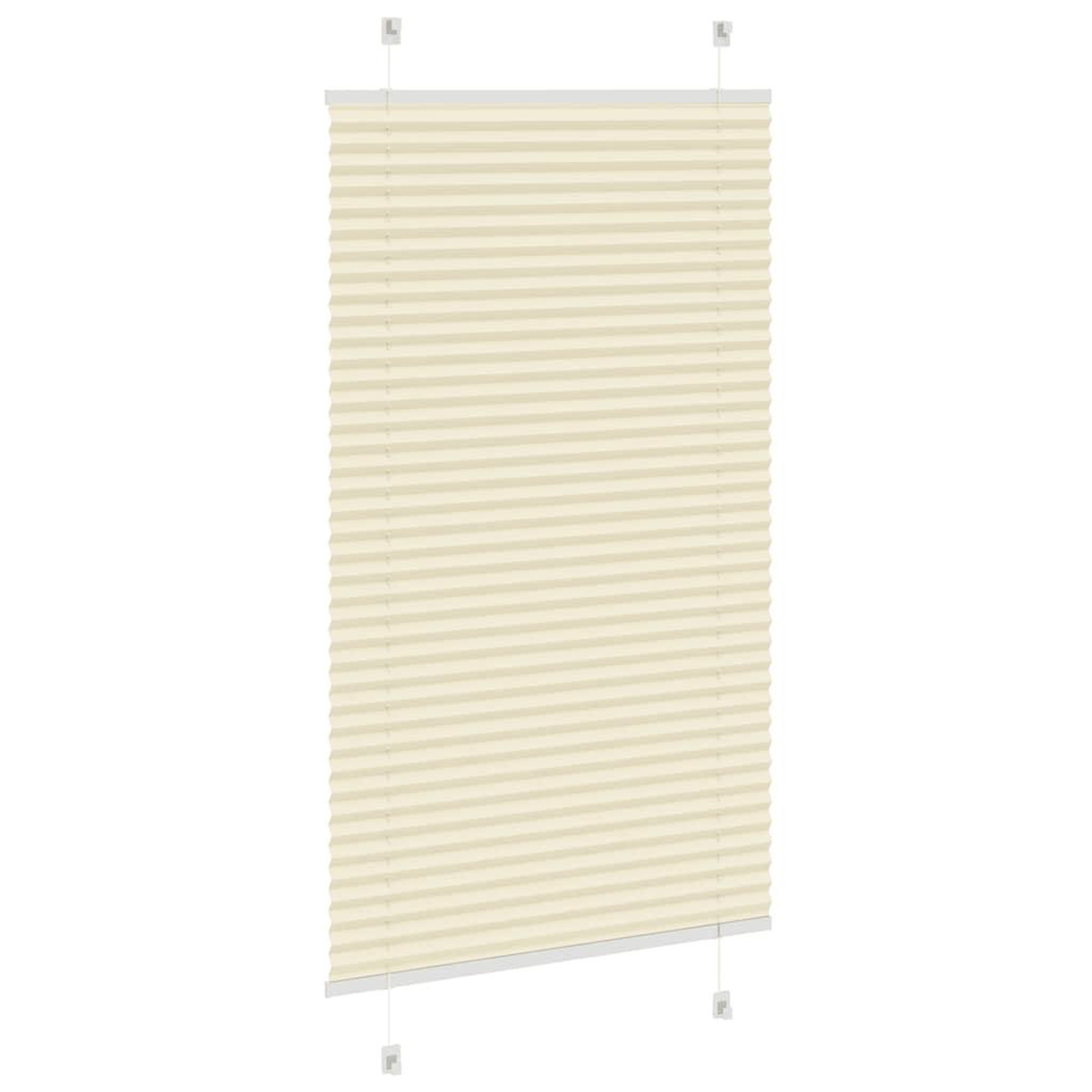 Voir la diapositive 4 : VIDAXL Store plisse creme 80x150 cm largeur du tissu 79,4 cm polyester