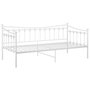 Voir la diapositive 5 : VIDAXL Cadre de canapé lit sans matelas blanc métal 90x200 cm