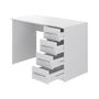 Voir la diapositive 2 : Bureau droit 4 tiroirs L110cm CARLOS
