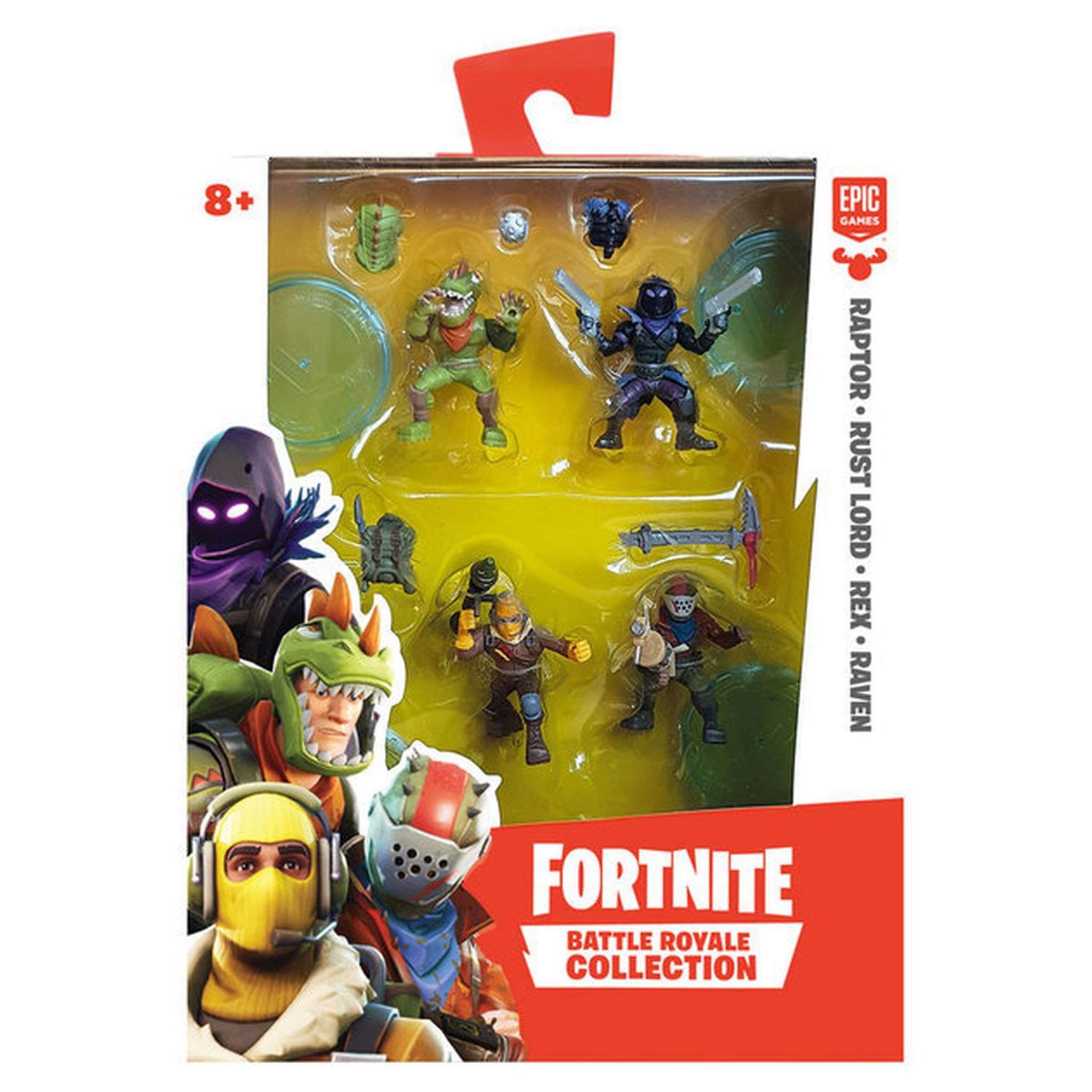 Voir la diapositive 3 : EPIC Coffret de 4 Figurines Fortnite Battle Royale Squad