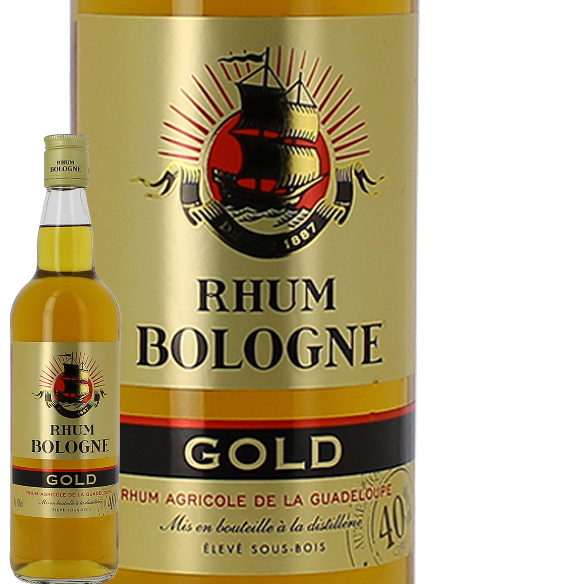 Rhum Gold Bologne 40% pas cher - Auchan.fr