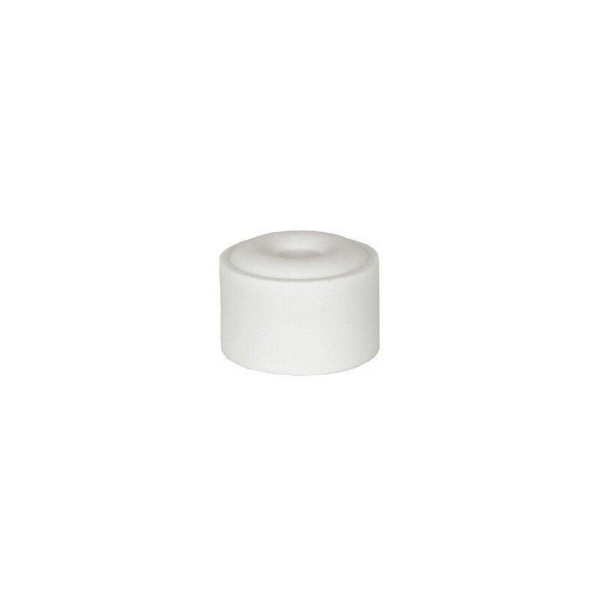 CENTRALE BRICO Lot de 4 butées de porte à fixer au sol ALPERTEC caoutchouc blanc D.4 cm x H. 2.5 cm