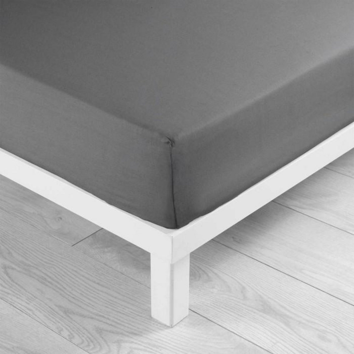 Paris Prix Drap Housse  Lina  160x200cm Anthracite