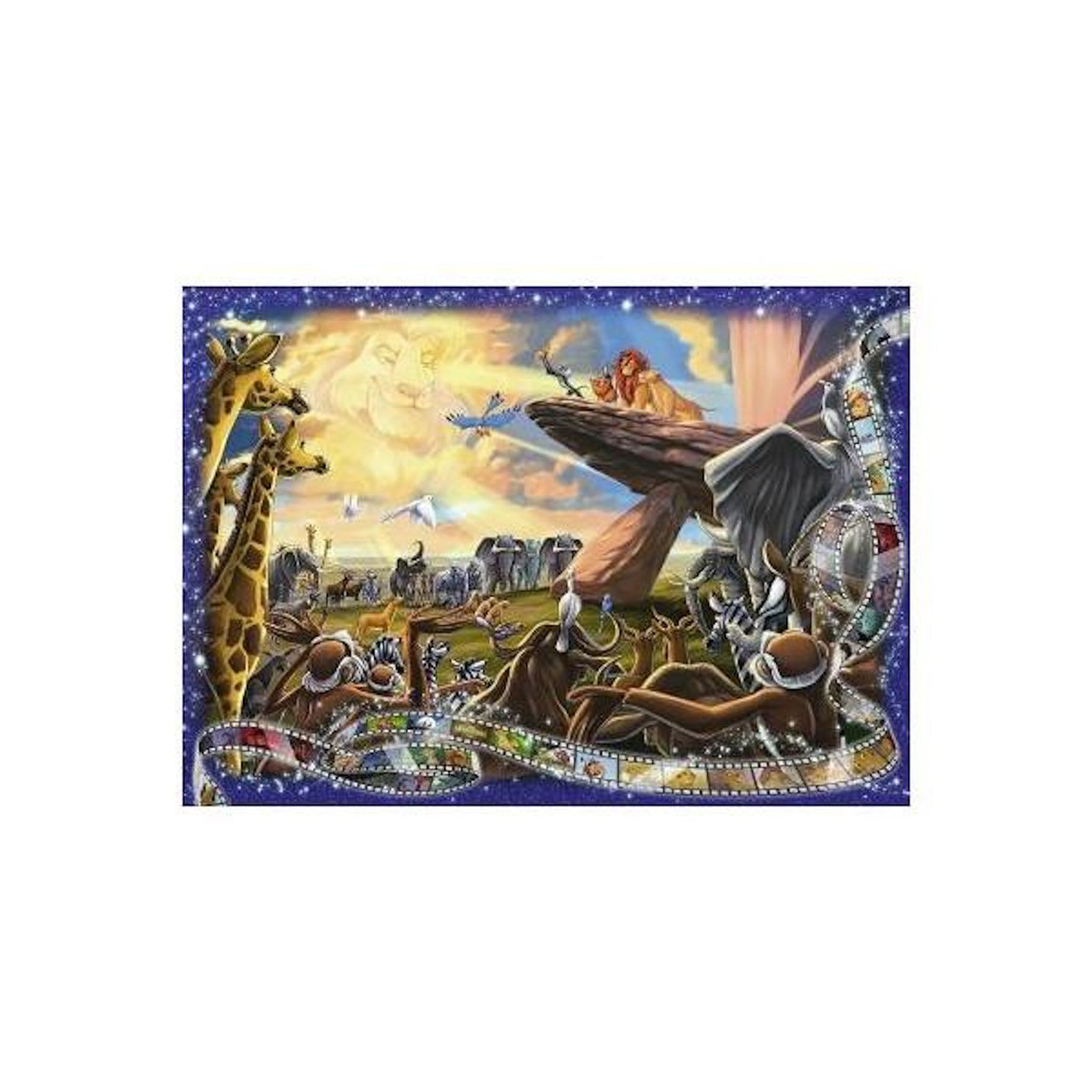 MARKET24 Puzzle 1000 pièces Nathan Le Roi Lion Collection Disney