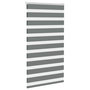 Voir la diapositive 3 : VIDAXL Store zebre gris fonce largeur du tissu 85,9 cm polyester