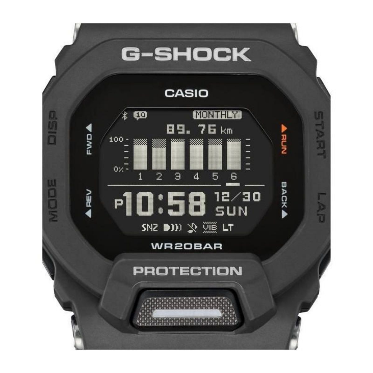 CASIO CASIO G-Shock GBD-200-1ER Montre - Résistante aux chocs - Multifonctions - Noir