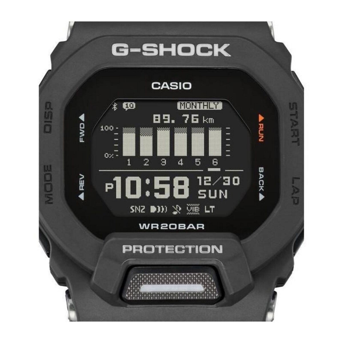 CASIO CASIO G-Shock GBD-200-1ER Montre - Résistante aux chocs - Multifonctions - Noir