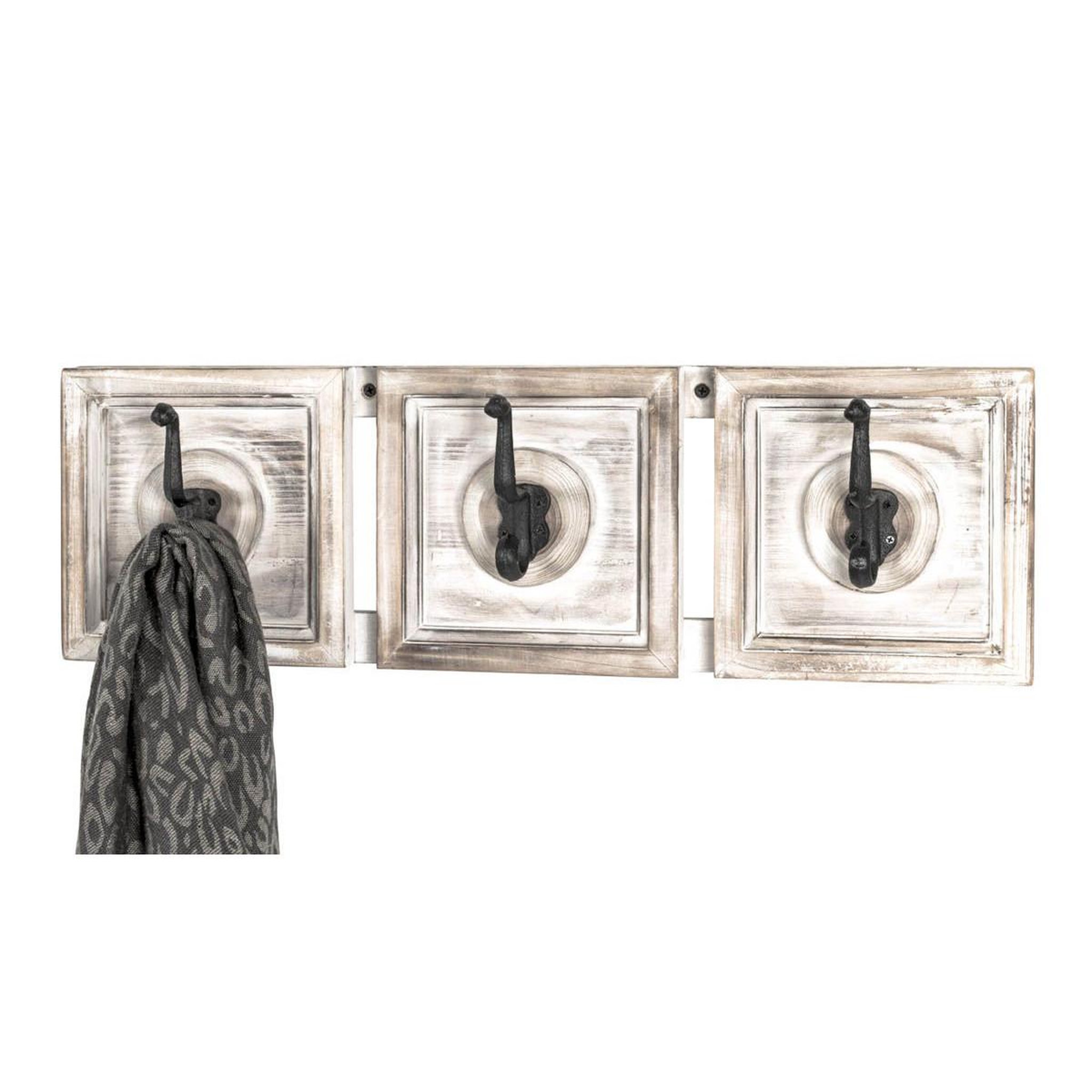 Voir la diapositive 2 : Paris Prix Patère Murale Vintage  Eliane  58cm Beige