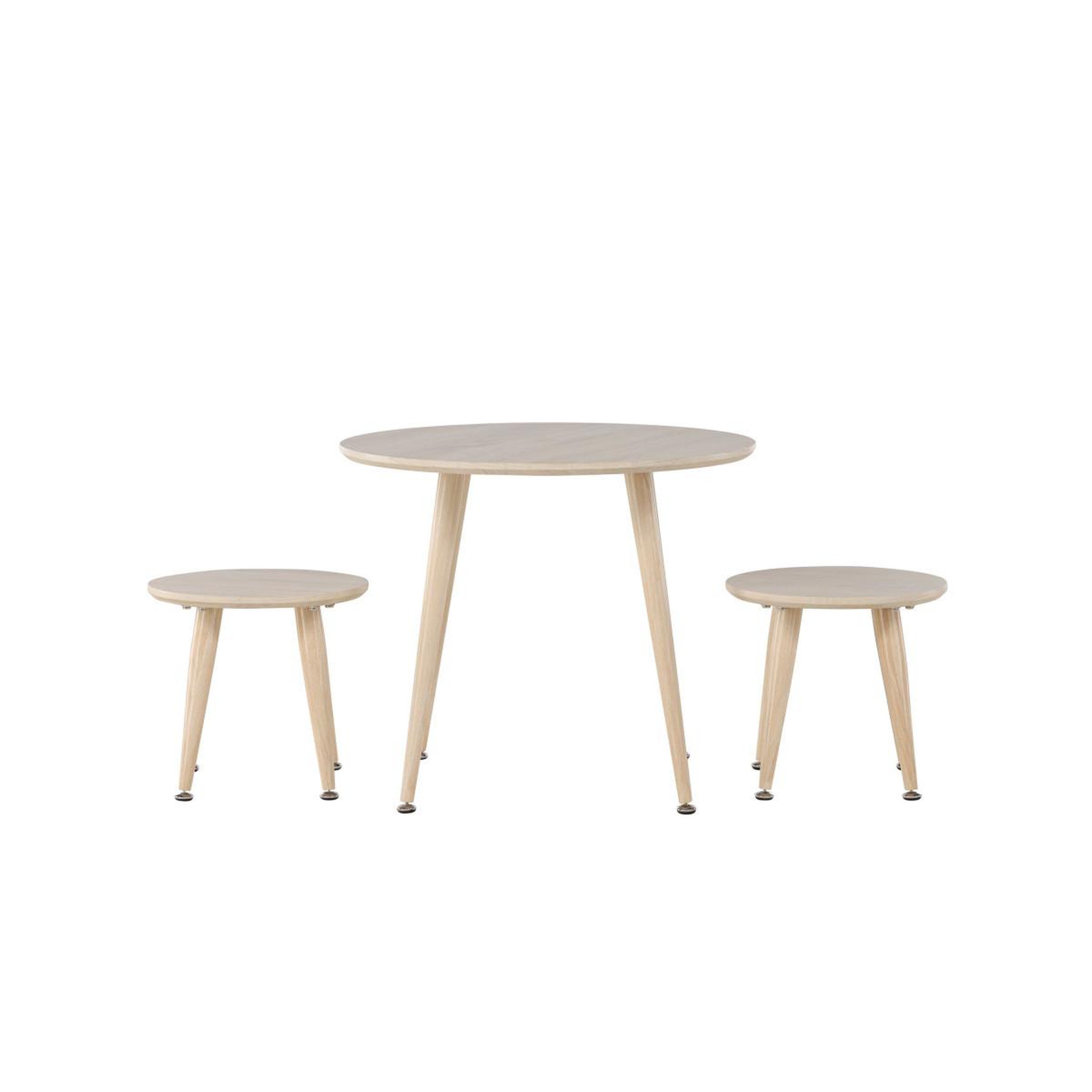 Voir la diapositive 5 : Paris Prix Table & 2 tabourets enfant  kids  60cm naturel