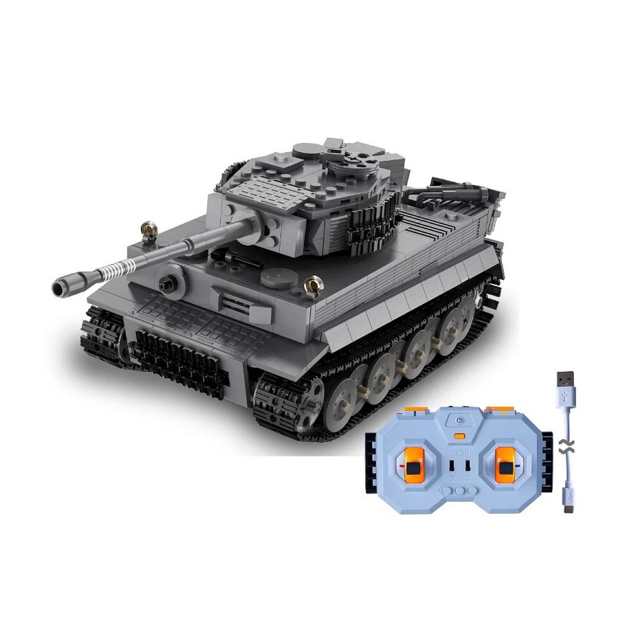 Jamara CaDA Tank Tiger 1:35 gris 2,4GHz Bricks