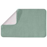 GUY LEVASSEUR Tapis de bain uni en polyester 50x80cm. Coloris disponibles : Vert