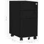 Voir la diapositive 6 : VIDAXL Classeur mobile Noir 30x45x59 cm Acier