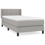 Voir la diapositive 1 : VIDAXL Sommier a lattes de lit avec matelas Gris clair 80x200 cm Tissu