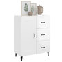 Voir la diapositive 4 : VIDAXL Buffet Blanc brillant 69,5x34x90 cm Bois d'ingenierie