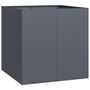 Voir la diapositive 2 : VIDAXL Jardiniere anthracite 80x80x80 cm acier