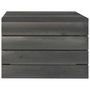 Voir la diapositive 2 : VIDAXL Table palette de jardin Bois de pin massif Gris fonce