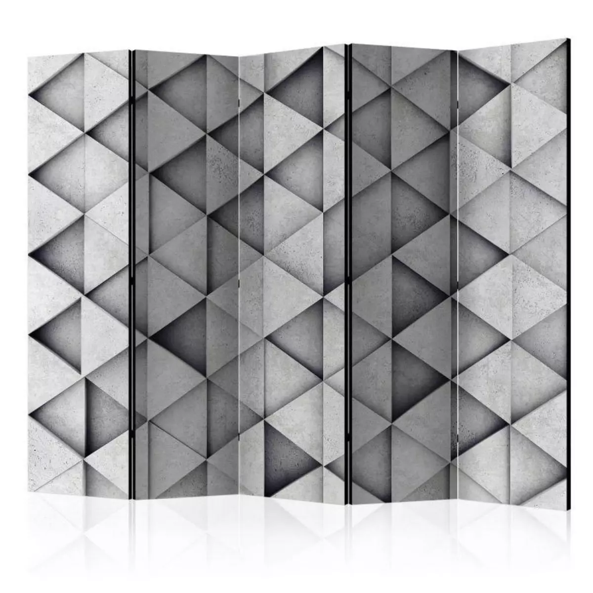 Paris Prix Paravent 5 Volets  Grey Triangles  172x225cm