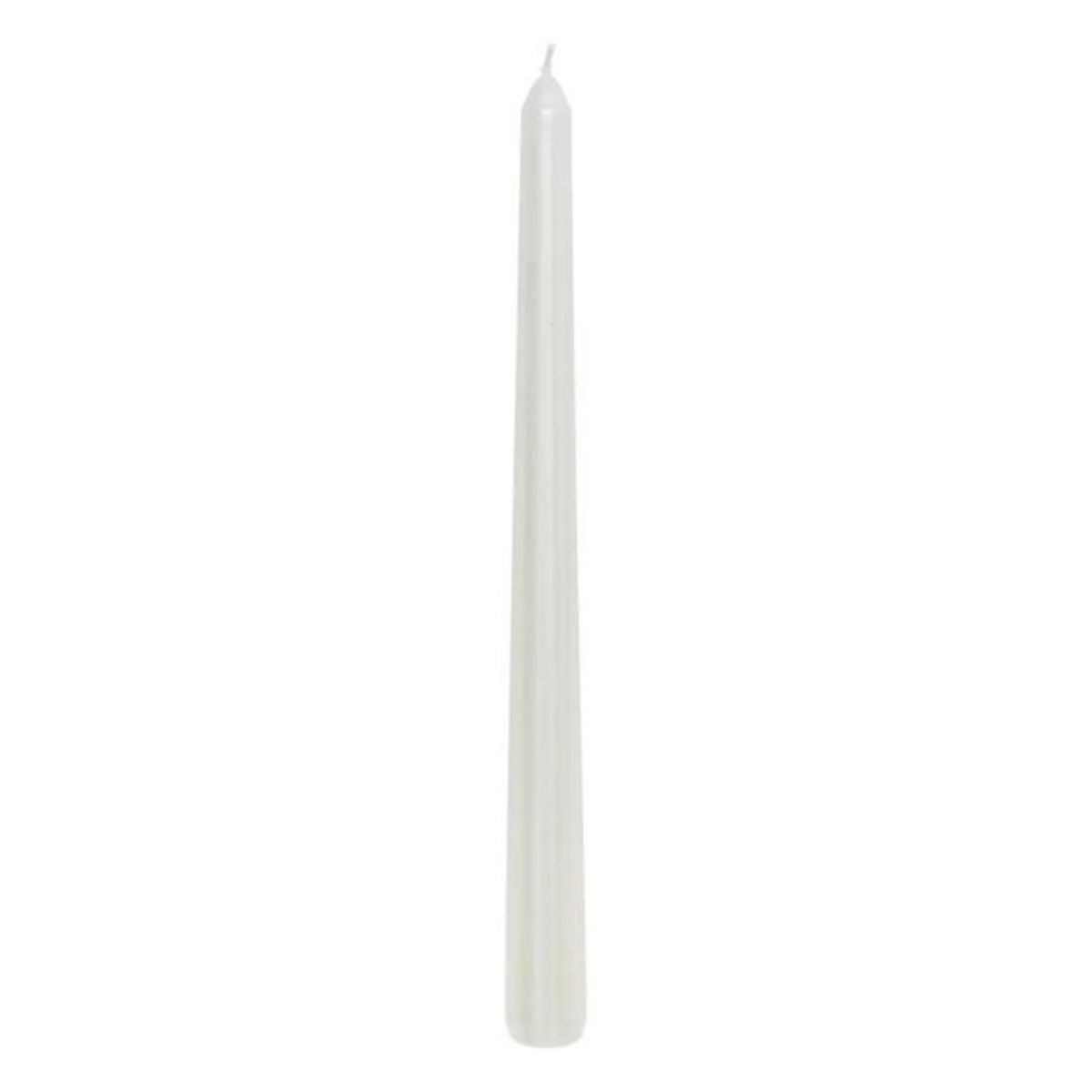 ATMOSPHERA Lot de 4 Bougies Bâton  Satin  25cm Blanc