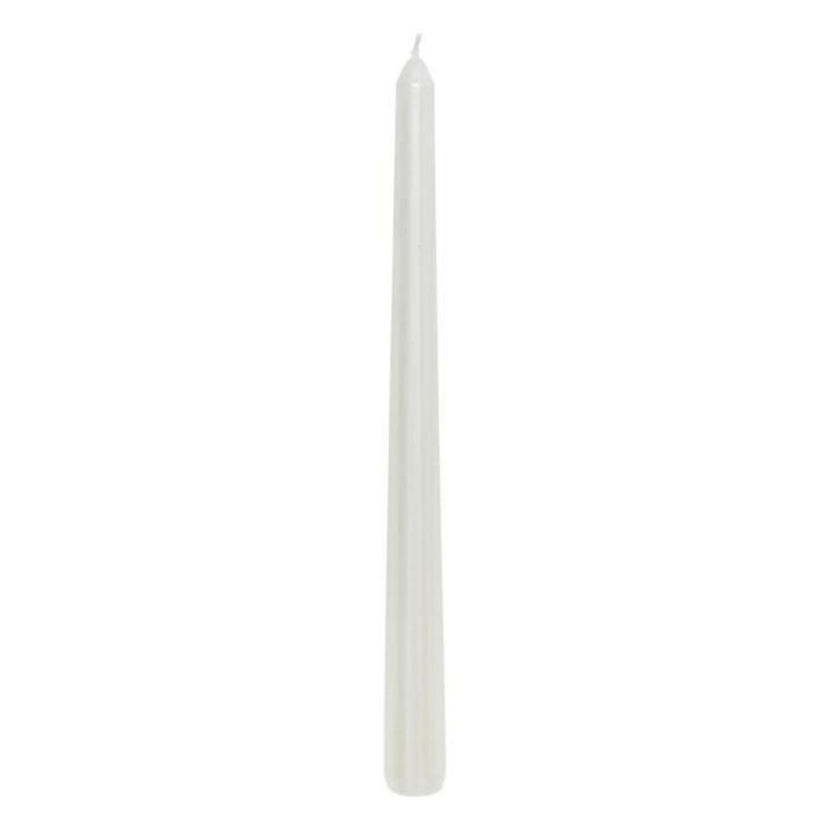 ATMOSPHERA Lot de 4 Bougies Bâton  Satin  25cm Blanc