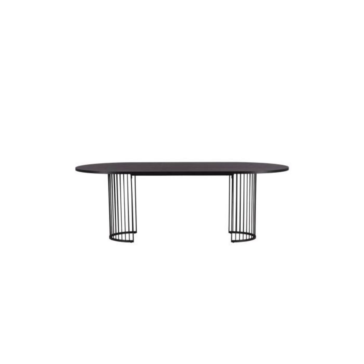 Paris Prix Table à Manger Ovale  Hamneskär  220cm Noir