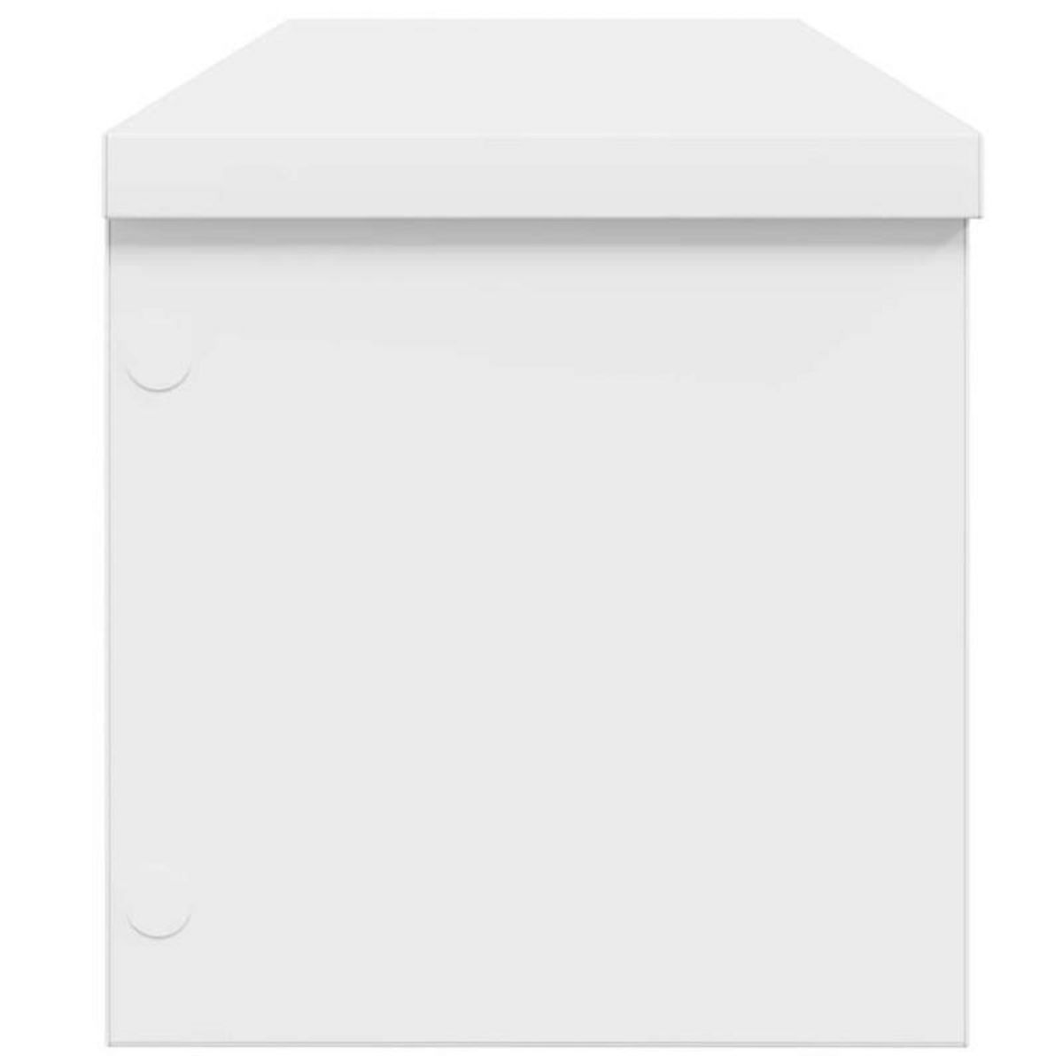 VIDAXL Étagères de cuisine empilables 2 pcs blanc 50x15x16 cm