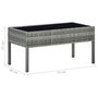 Voir la diapositive 6 : VIDAXL Table de jardin Gris 75x40x37 cm Resine tressee