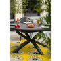 Voir la diapositive 3 : JARDILINE Table de jardin à rallonge - 6/10 places - Aluminium - Anthracite - PALMA