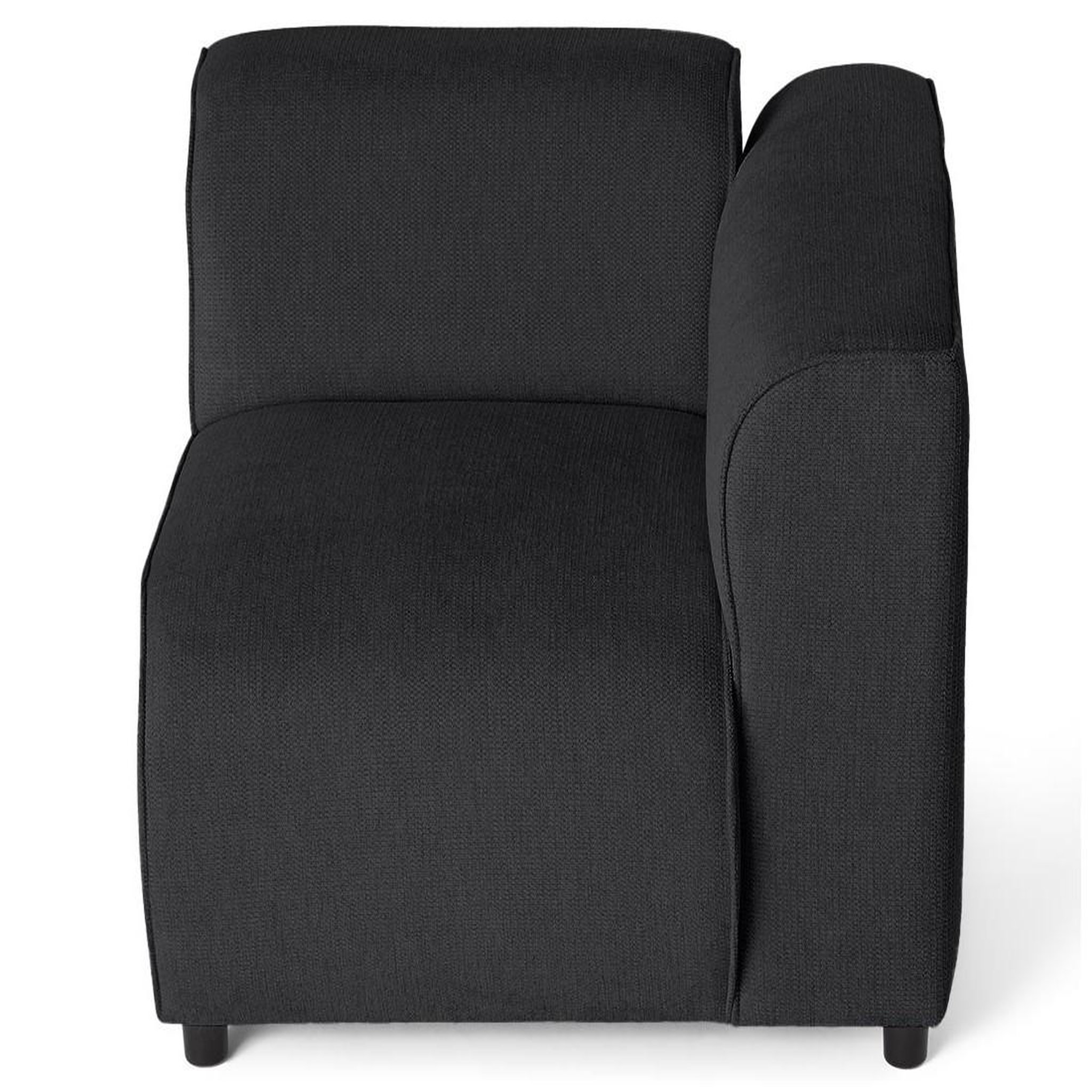 Voir la diapositive 3 : LISA DESIGN Suaro - module d'assise d'angle droit en tissu texturé