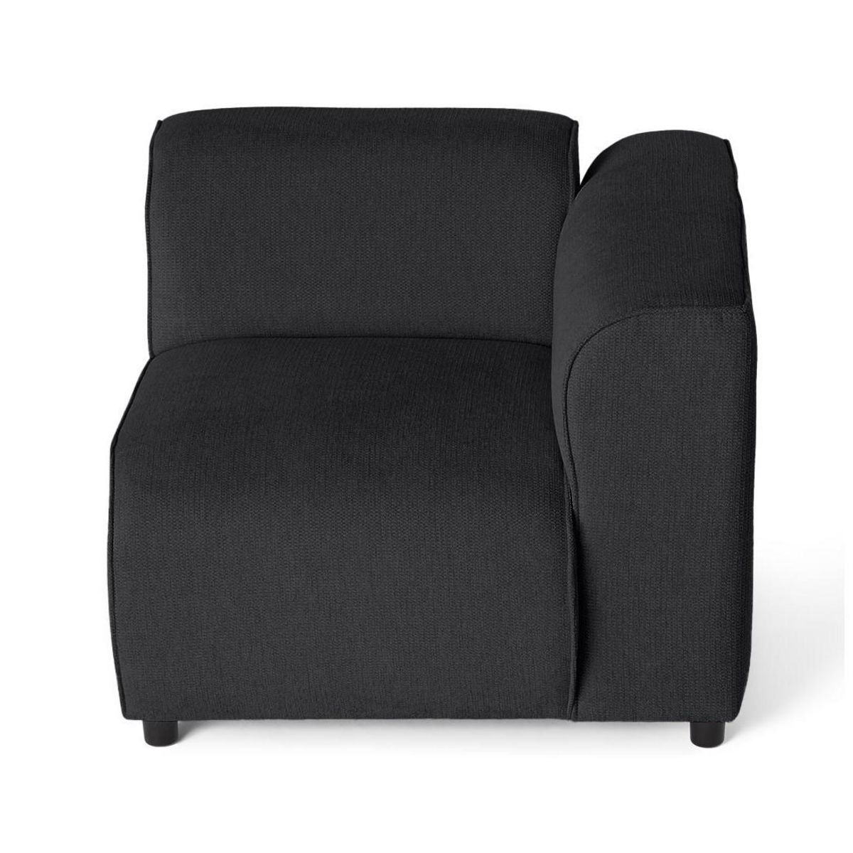 LISA DESIGN Suaro - module d'assise d'angle droit en tissu texturé