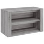 Voir la diapositive 2 : VIDAXL Etagere a chaussures Sonoma gris 75x35x45 cm Bois d'ingenierie