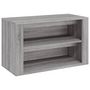 Voir la diapositive 2 : VIDAXL Etagere a chaussures Sonoma gris 75x35x45 cm Bois d'ingenierie