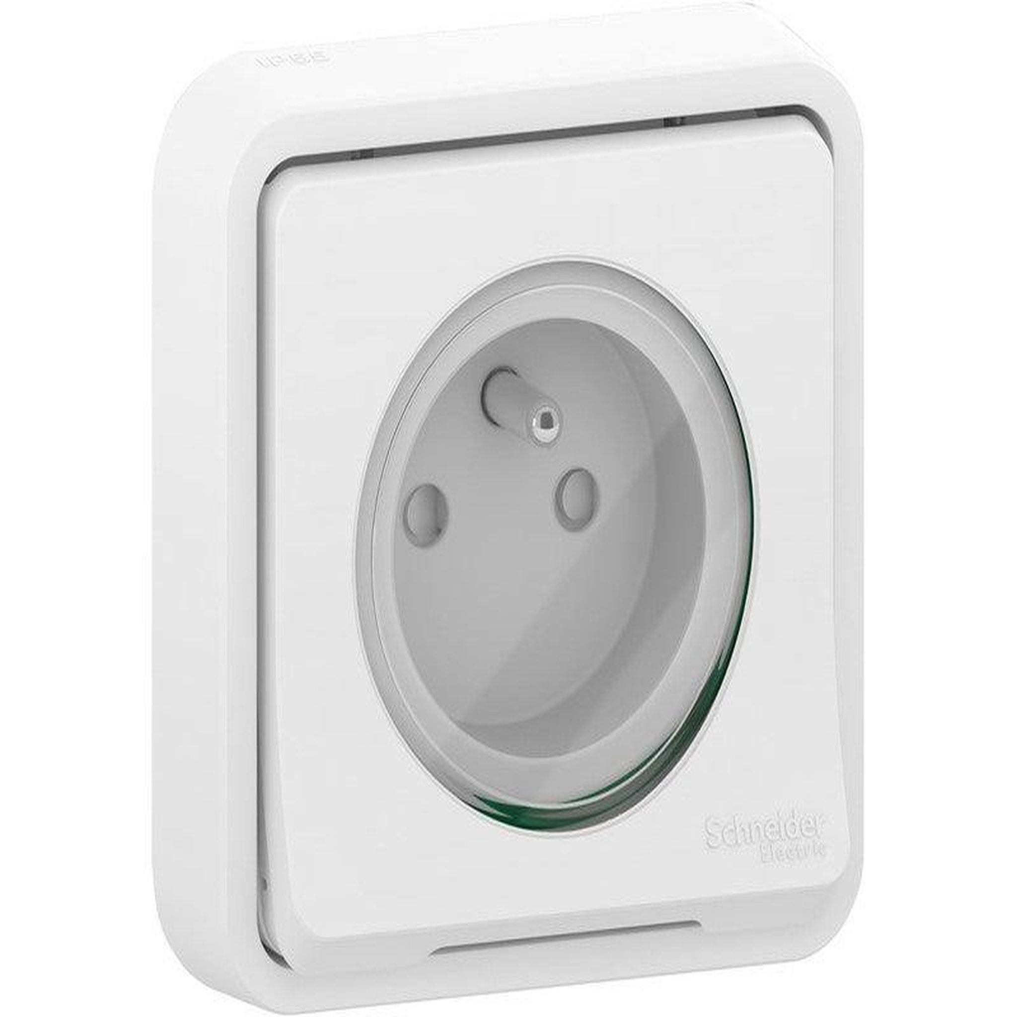 Schneider Electric Prise avec terre étanche complet Mureva Styl, SCHNEIDER ELECTRIC, blanc
