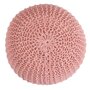Voir la diapositive 6 : Rendez vous déco Pouf tricot rond en coton jaune moutarde D40 cm - Elisa