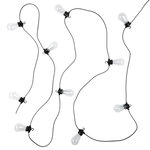 Paris Prix Guirlande Lumineuse Extérieur  Ampoule Transparente Multicolore  5m Noir