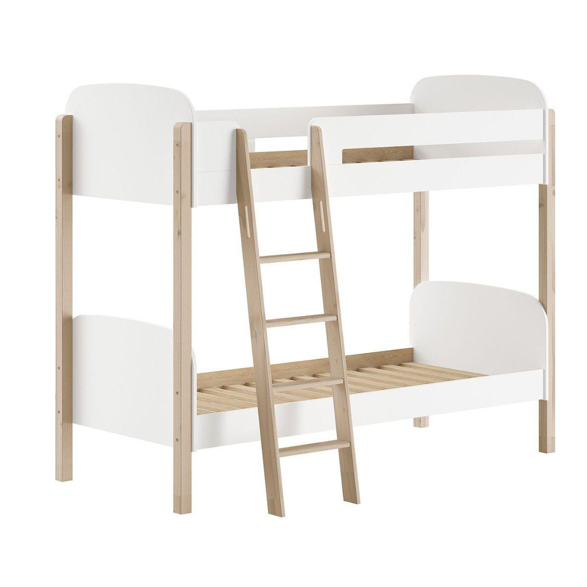 Voir la diapositive 1 : Vipack Lit superposé Kiddy blanc 90x200 cm
